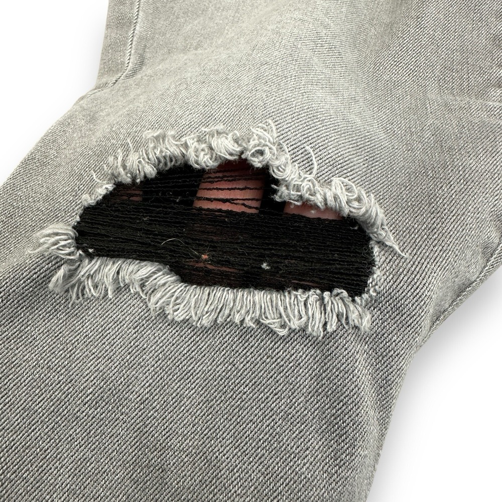 Treasure & Bond Women Distressed Faded Black Jeans Mid-Rise Skinny Ankle Sz 30 - Picture 3 of 14